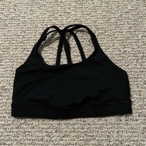 LuluLemon Energy Bra in Black - Size 6